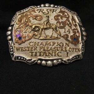 Champion Wester Pleasure Open Titanic 1 Belt Buckle